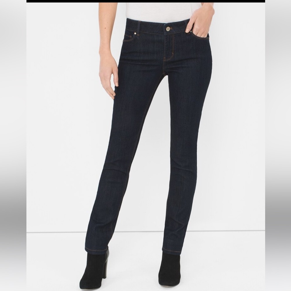 NWOT WHBM Mid-Rise Slim Jeans Dark Wash Size 10R